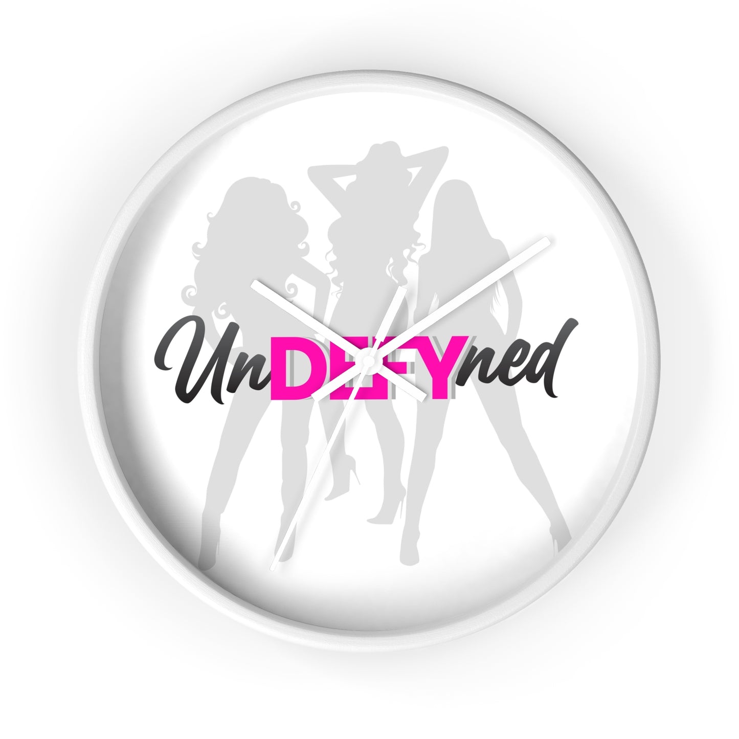 Wall clock (Grey logo)