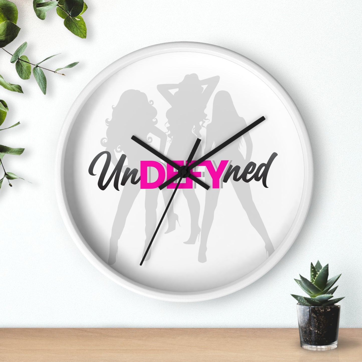 Wall clock (Grey logo)