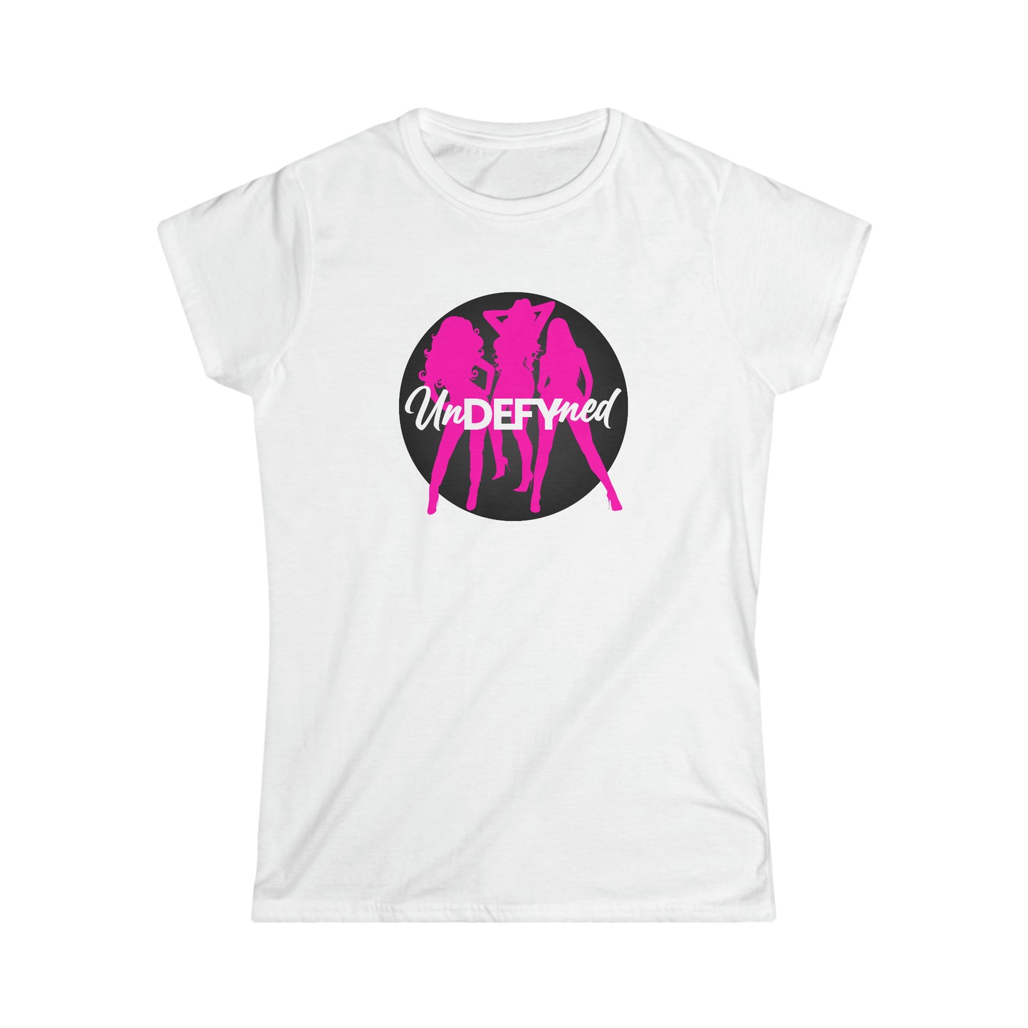 Women's Softstyle Tee (Pink logo)