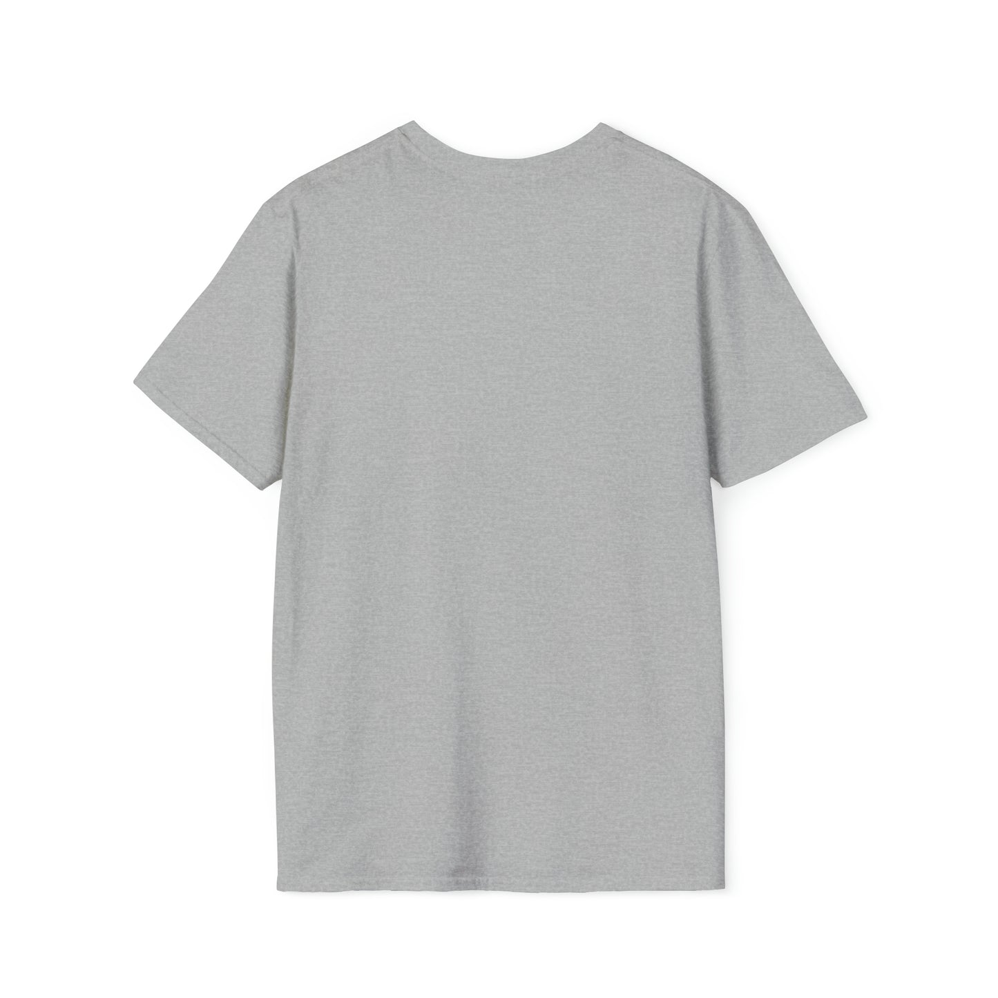 Unisex Softstyle T-Shirt (Pink logo)