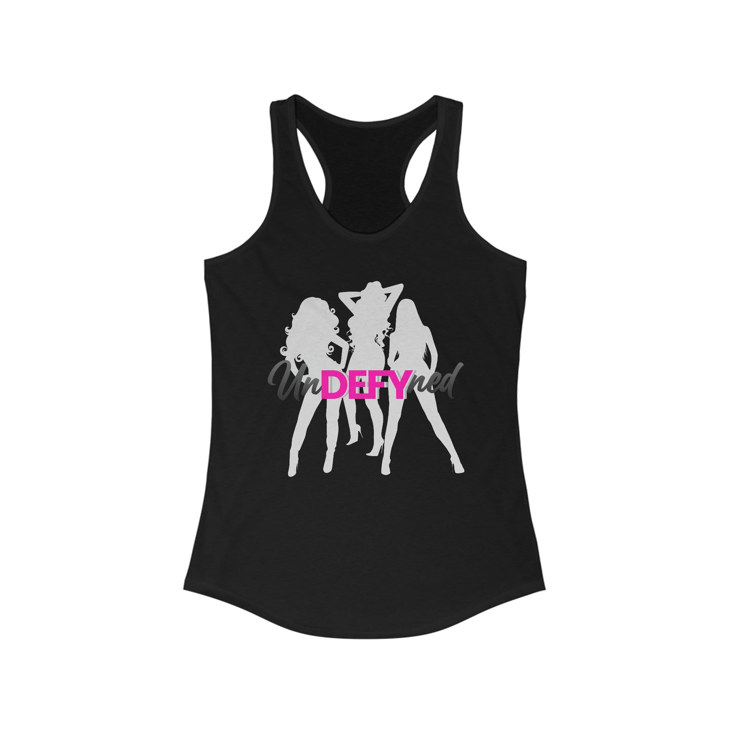 Women's Ideal Racerback Tank (Grey logo)
