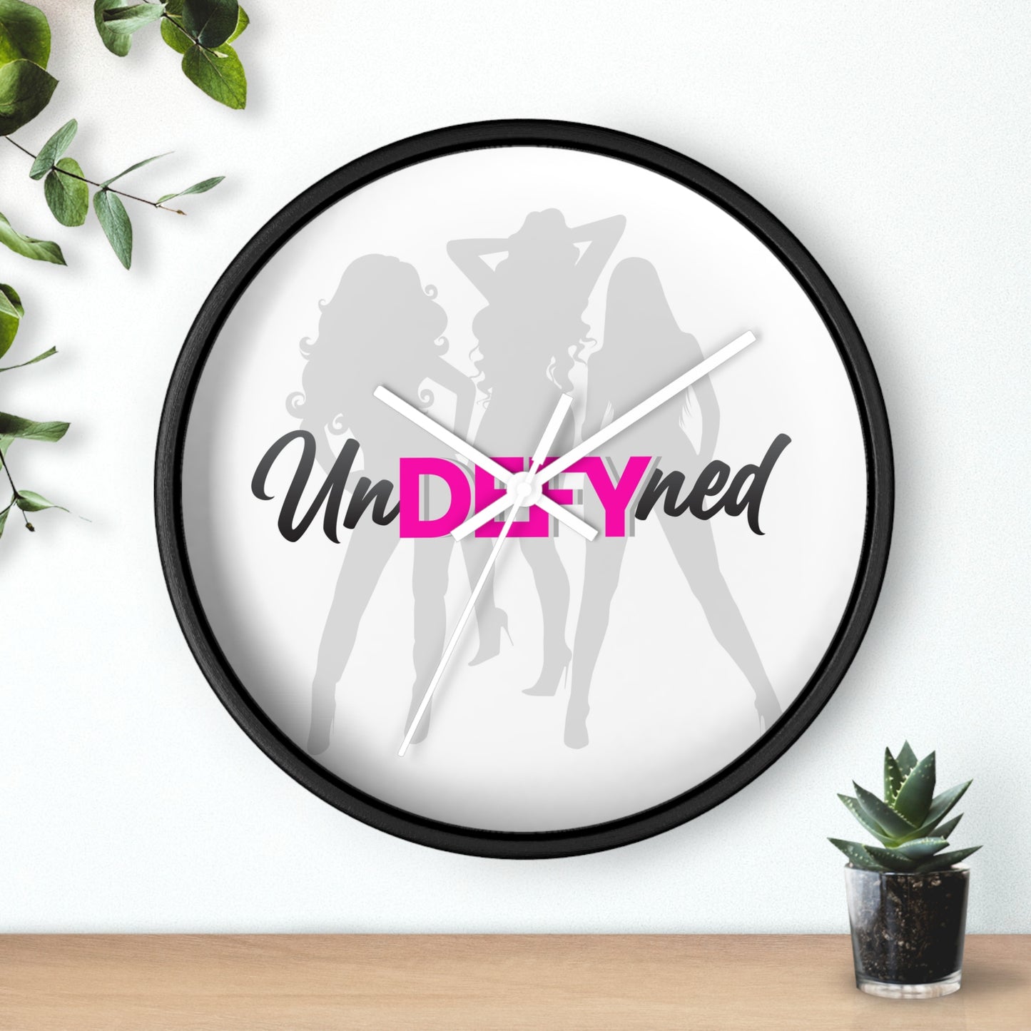 Wall clock (Grey logo)