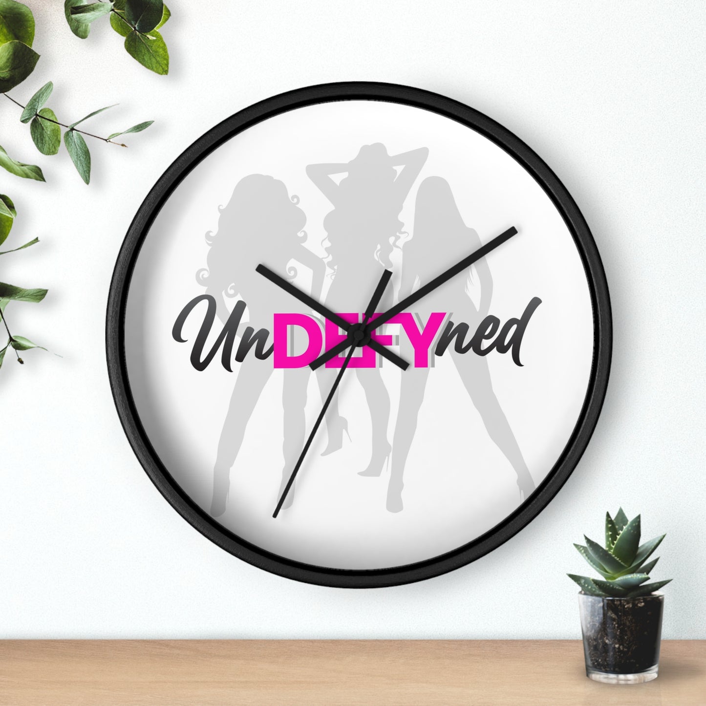 Wall clock (Grey logo)