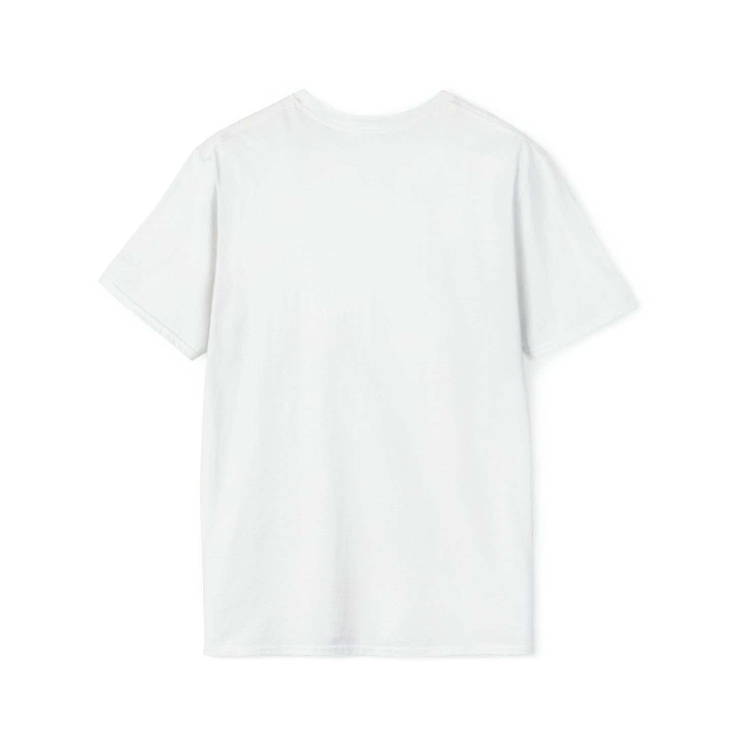 Unisex Softstyle T-Shirt (Pink logo)