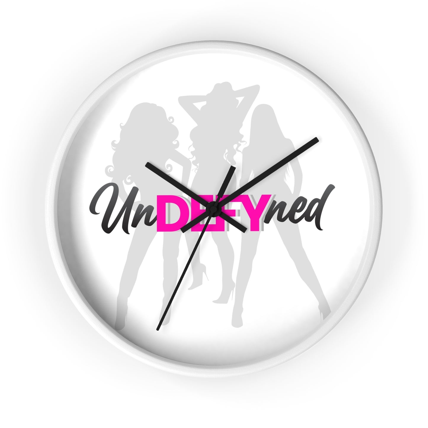 Wall clock (Grey logo)
