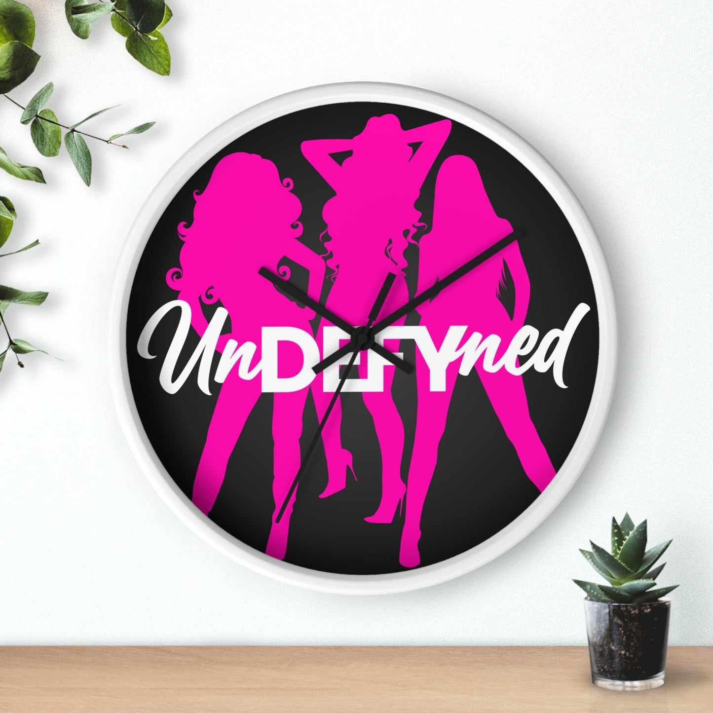 Wall clock (Pink logo)
