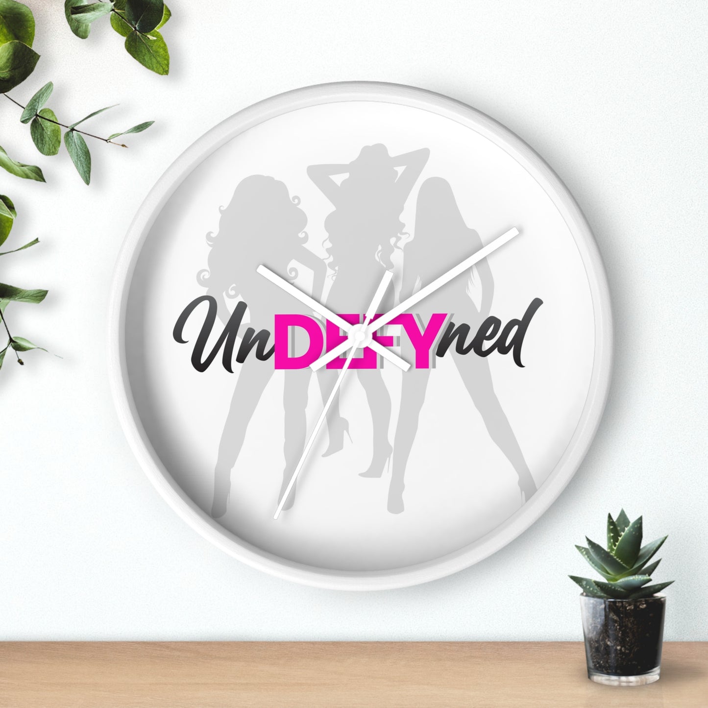 Wall clock (Grey logo)