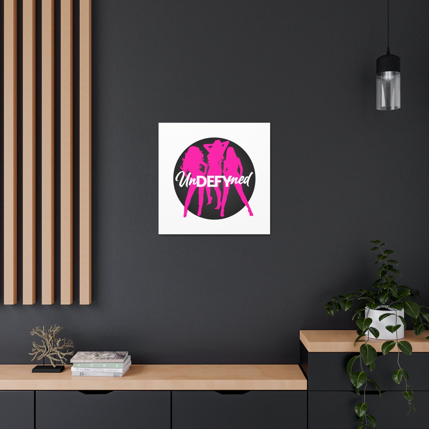 Canvas Gallery Wraps (White w/pink logo)