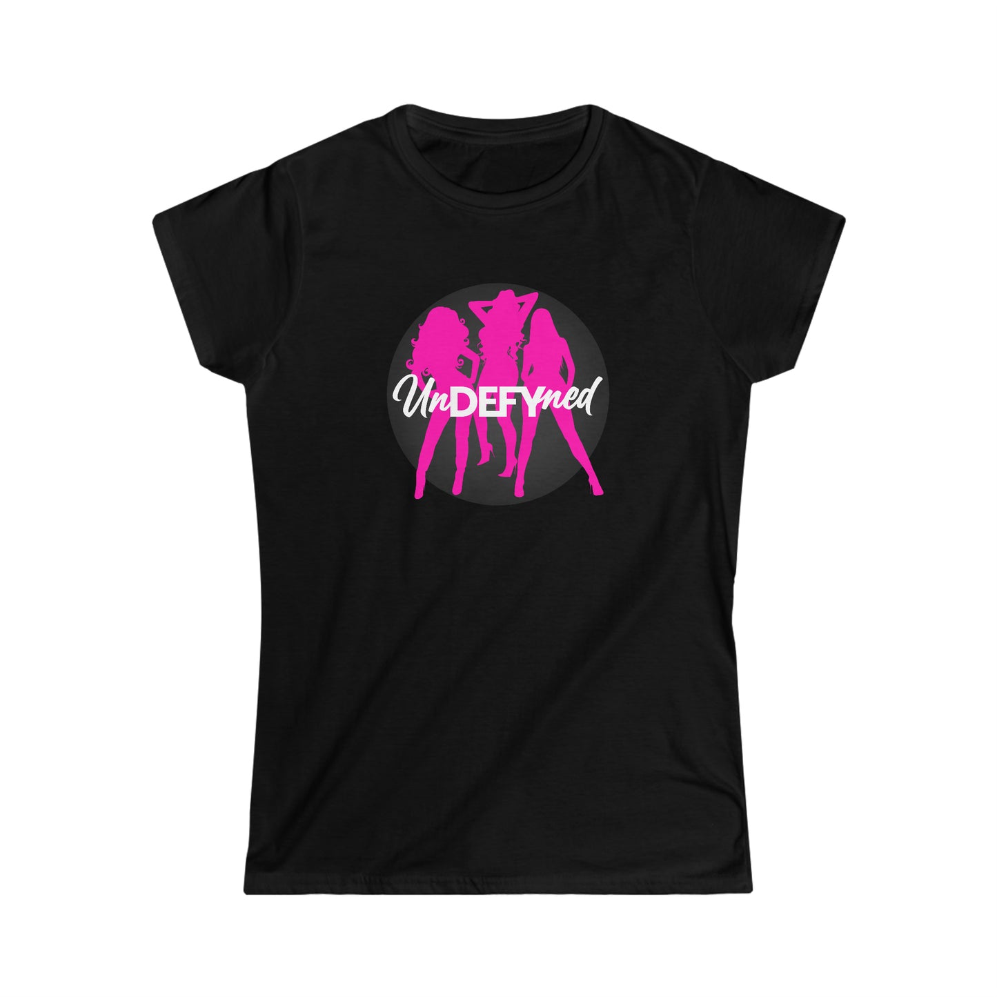 Women's Softstyle Tee (Pink logo)