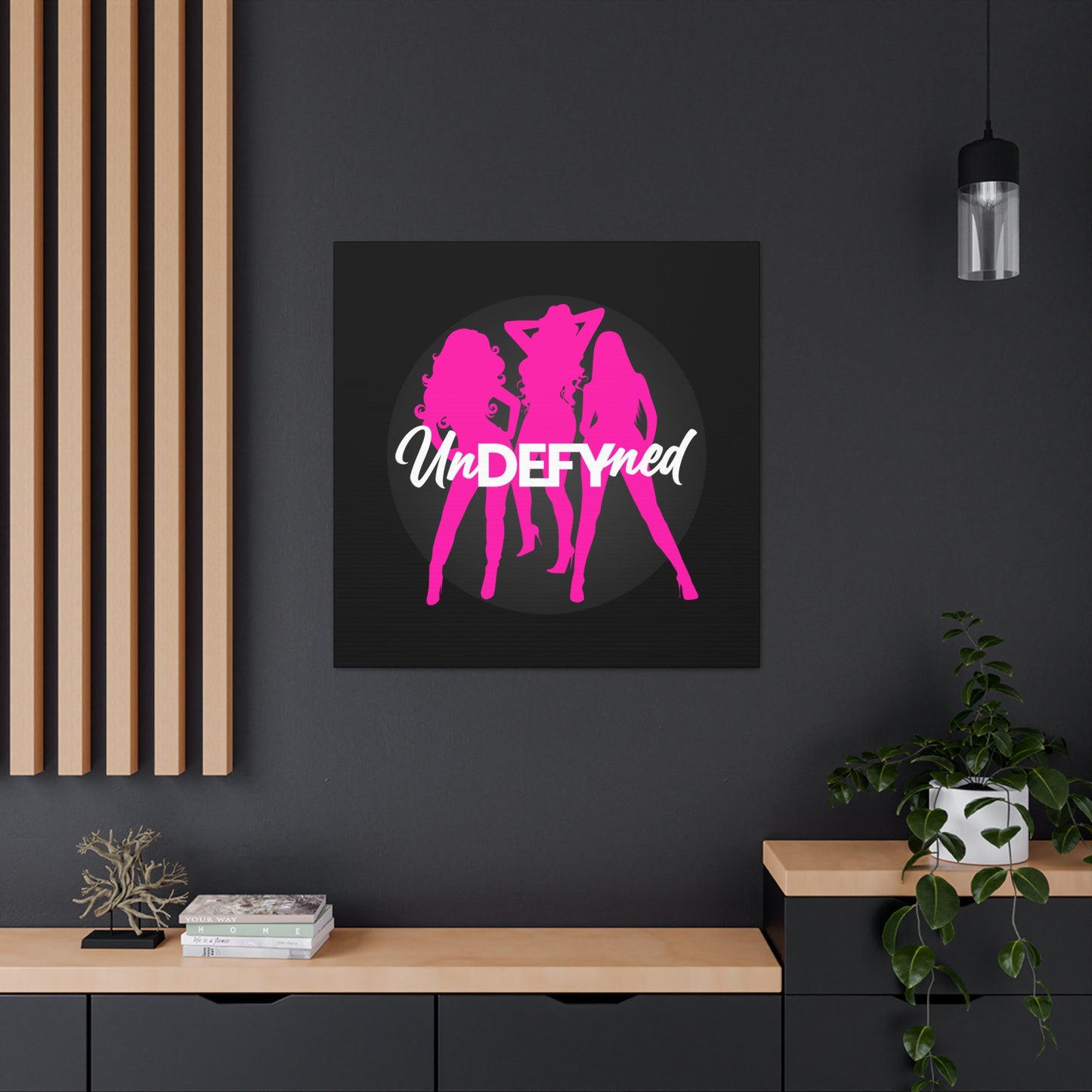 Canvas Gallery Wraps (Black w/pink logo)