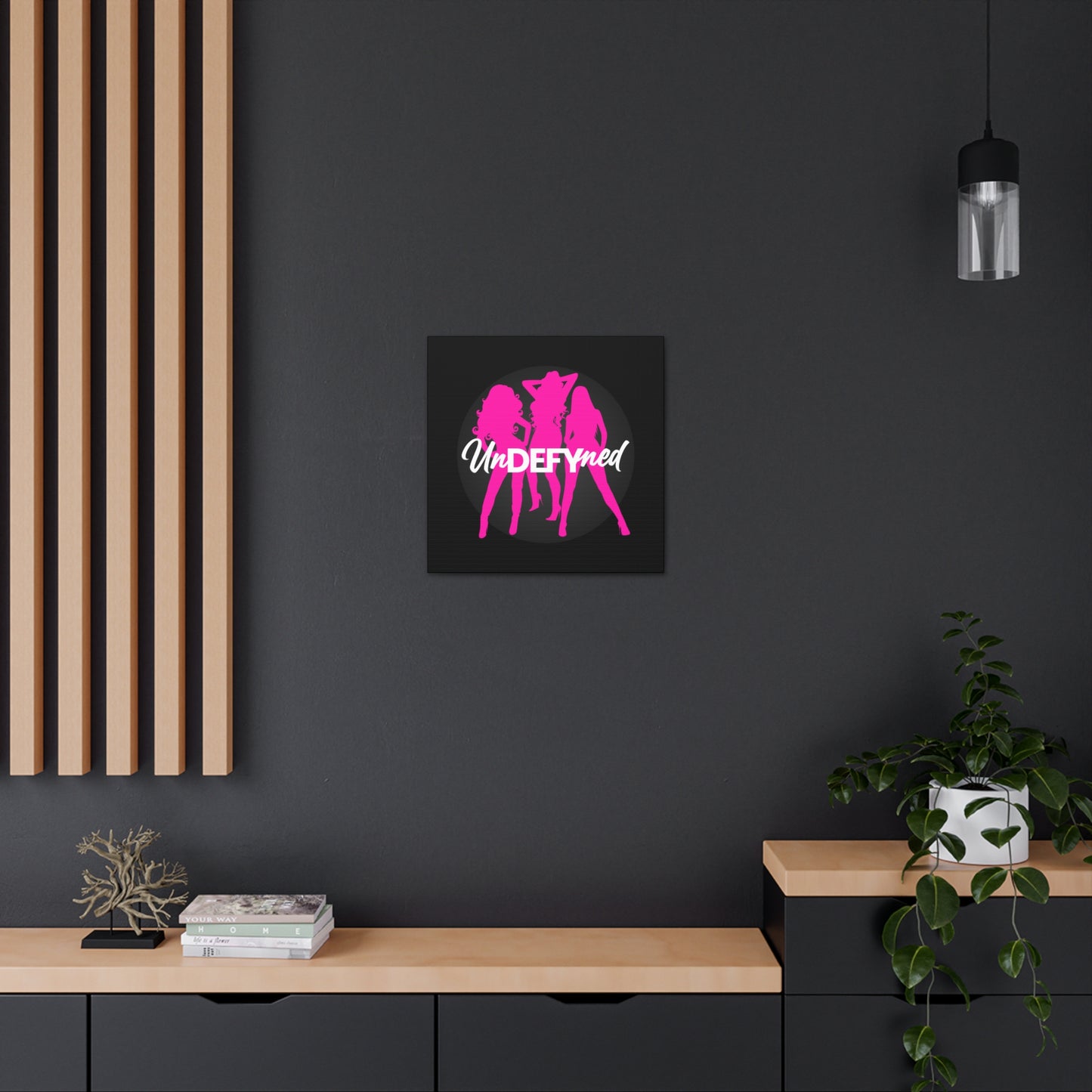 Canvas Gallery Wraps (Black w/pink logo)