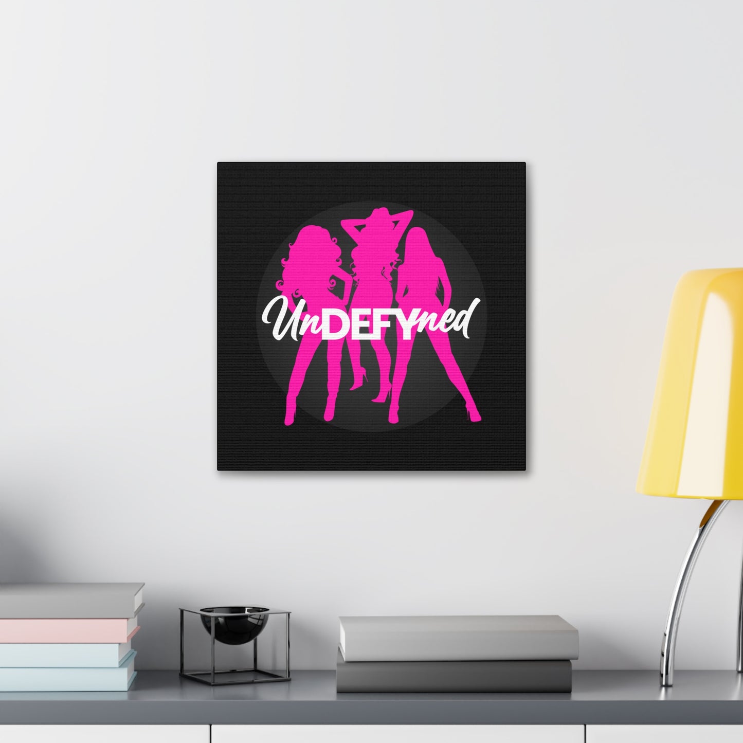 Canvas Gallery Wraps (Black w/pink logo)