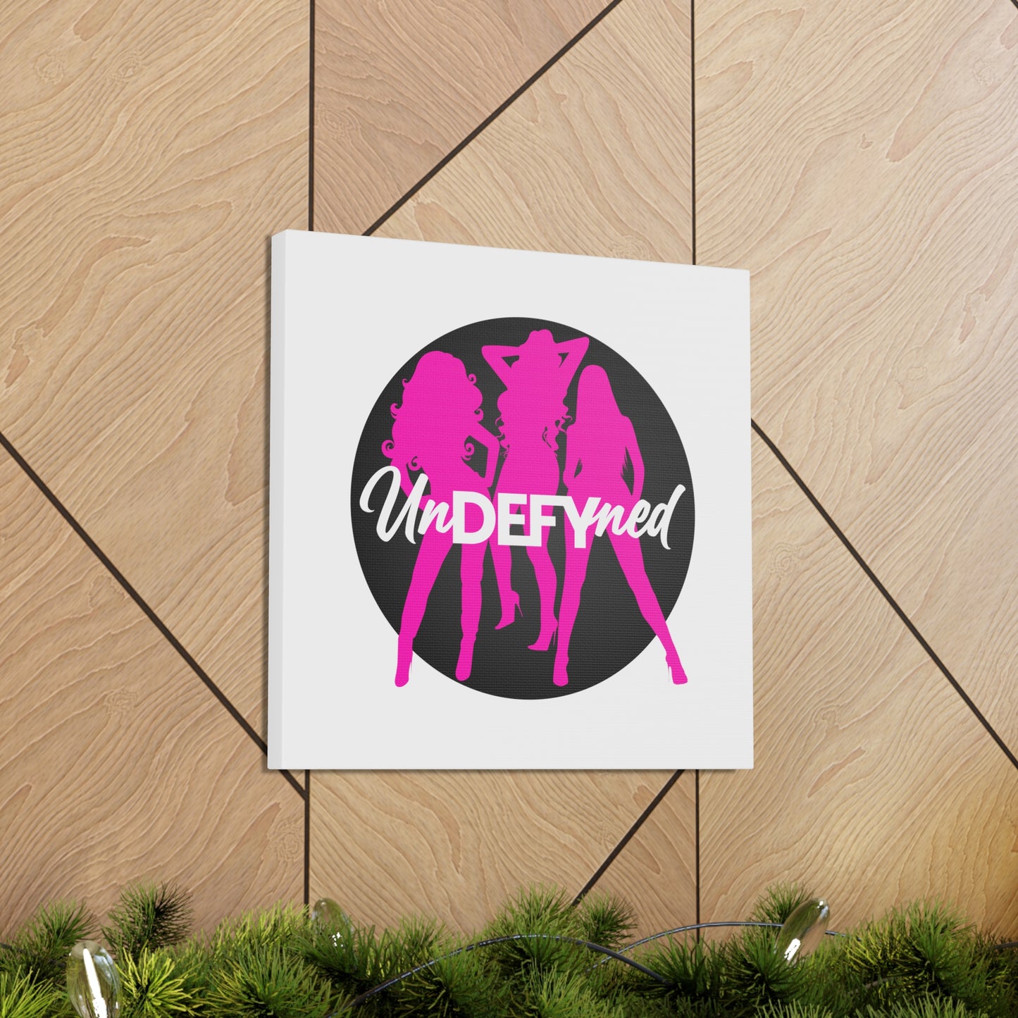 Canvas Gallery Wraps (White w/pink logo)