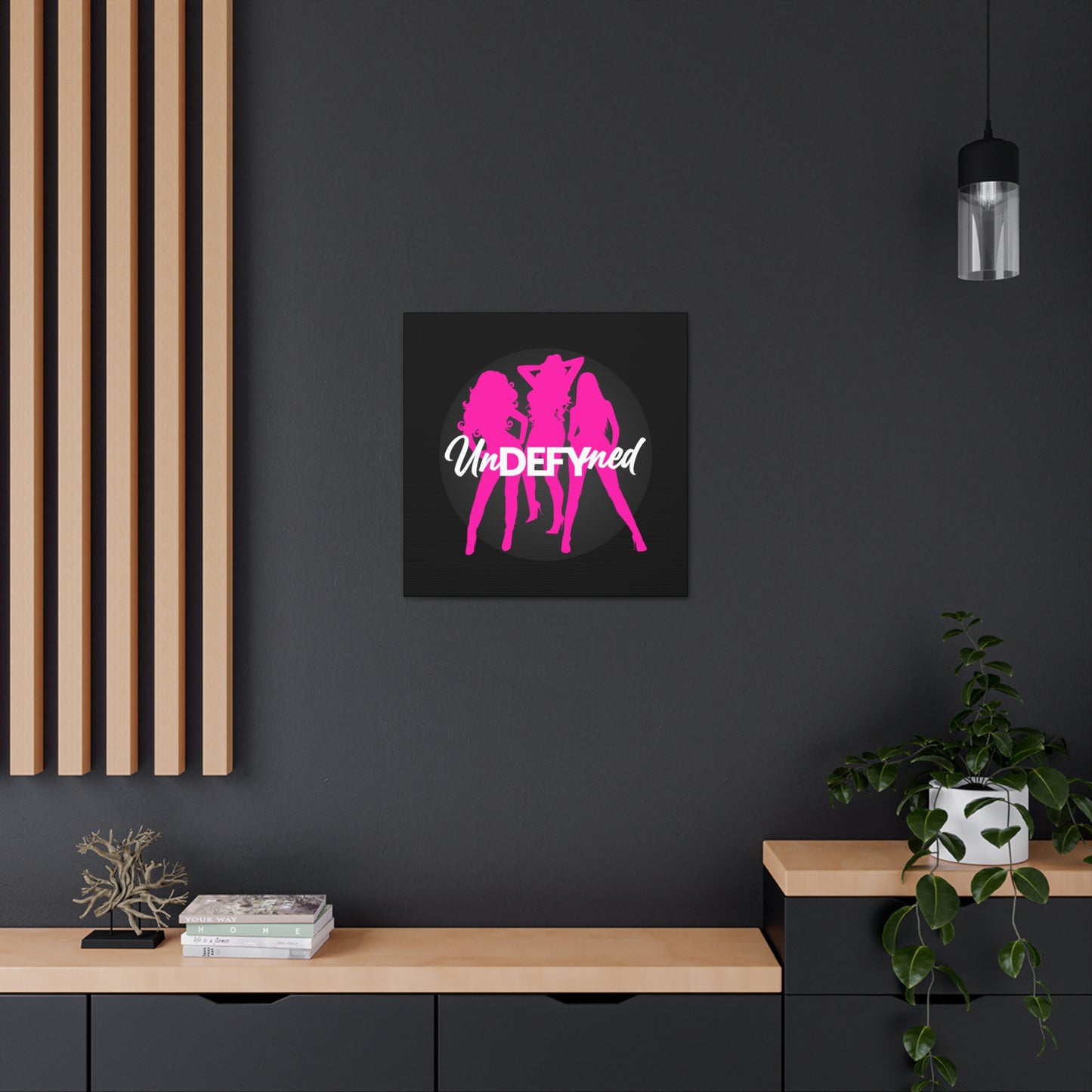 Canvas Gallery Wraps (Black w/pink logo)