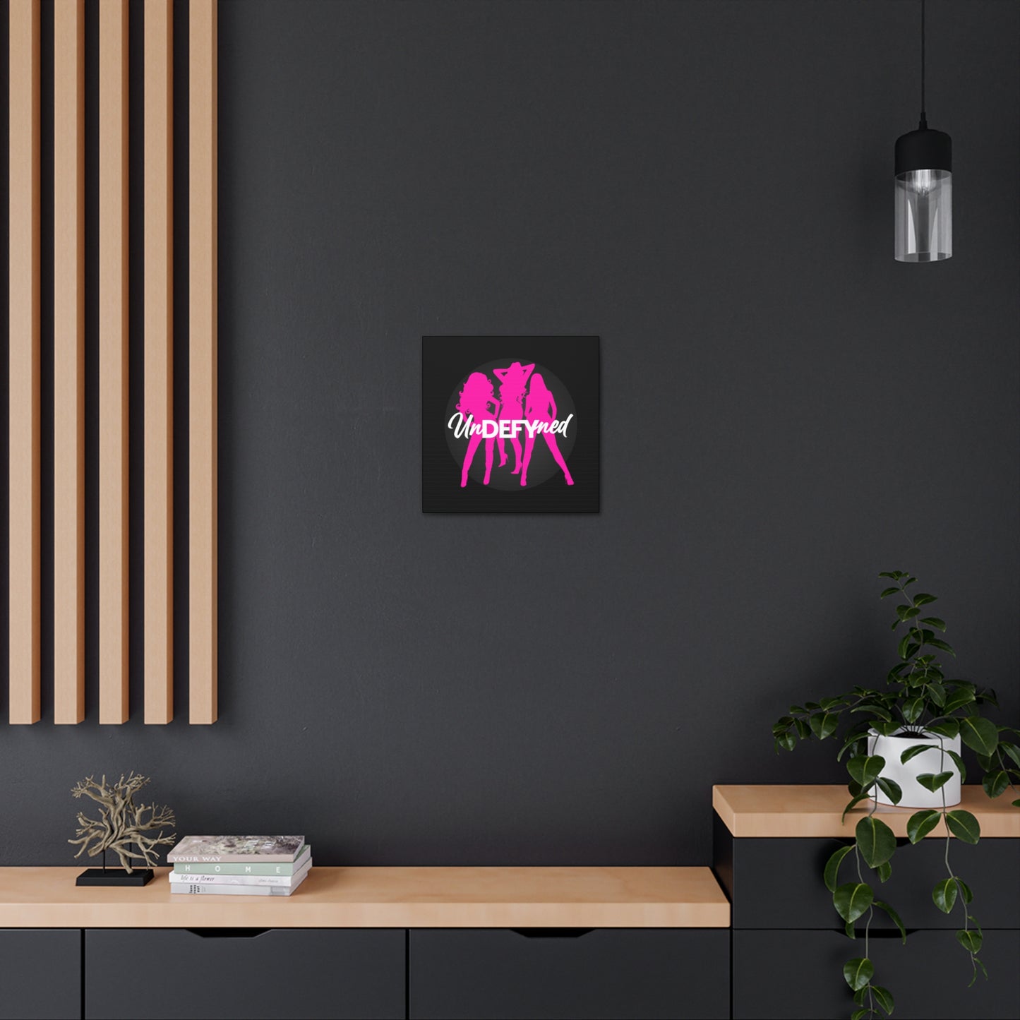 Canvas Gallery Wraps (Black w/pink logo)