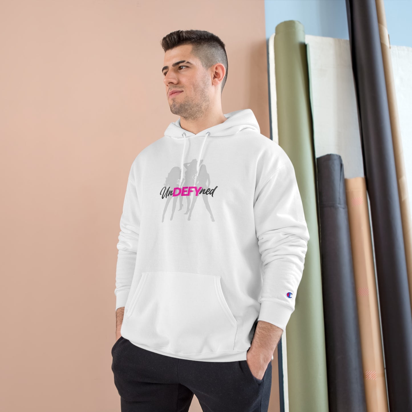 Champion Hoodie (Grey logo)