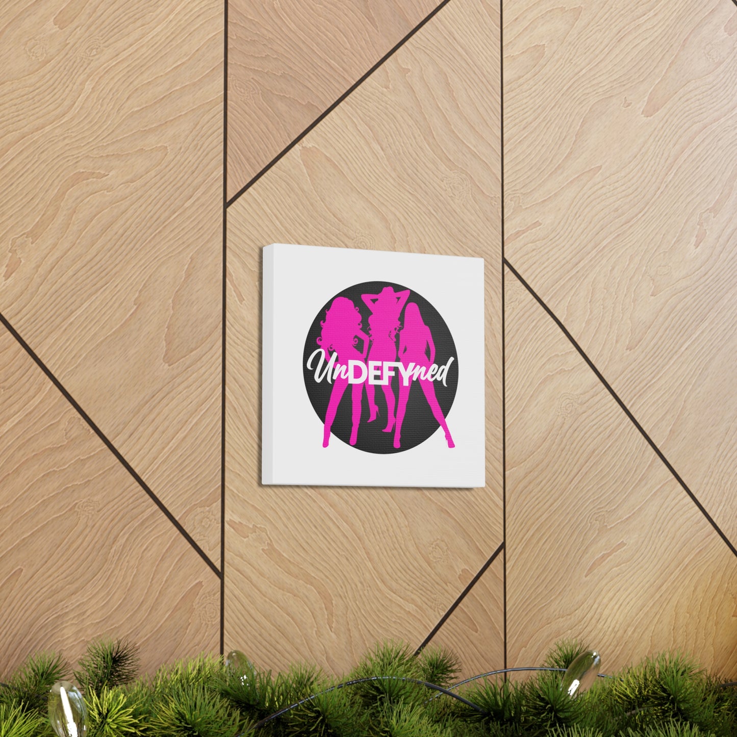 Canvas Gallery Wraps (White w/pink logo)