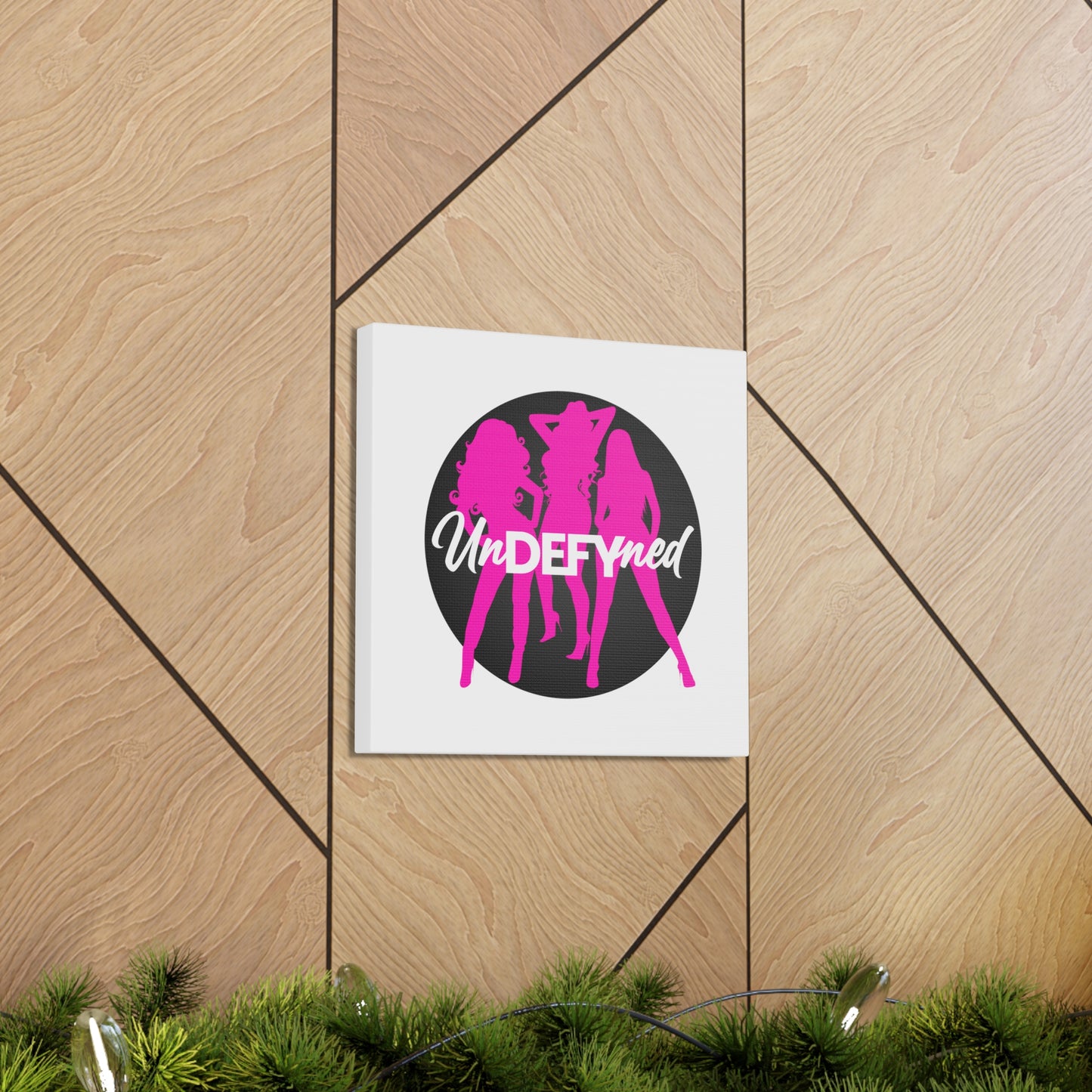 Canvas Gallery Wraps (White w/pink logo)