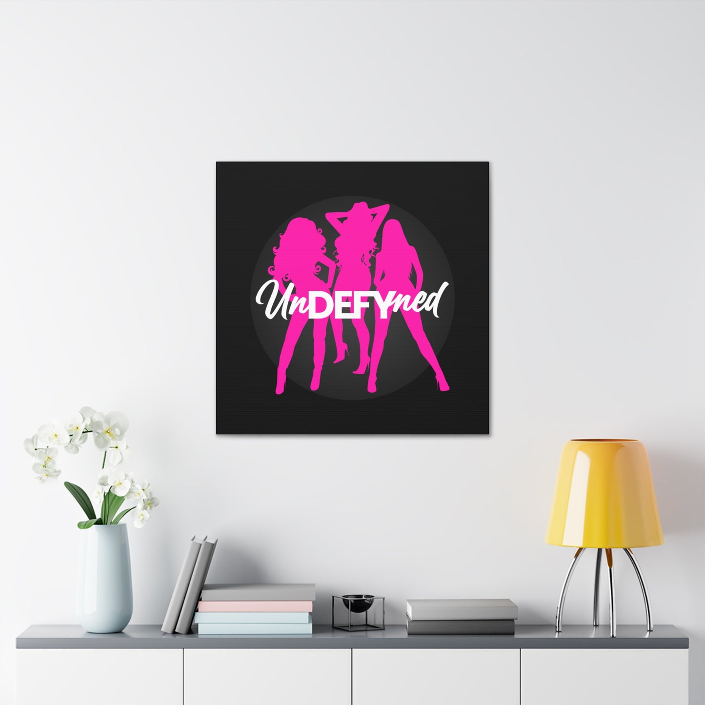 Canvas Gallery Wraps (Black w/pink logo)