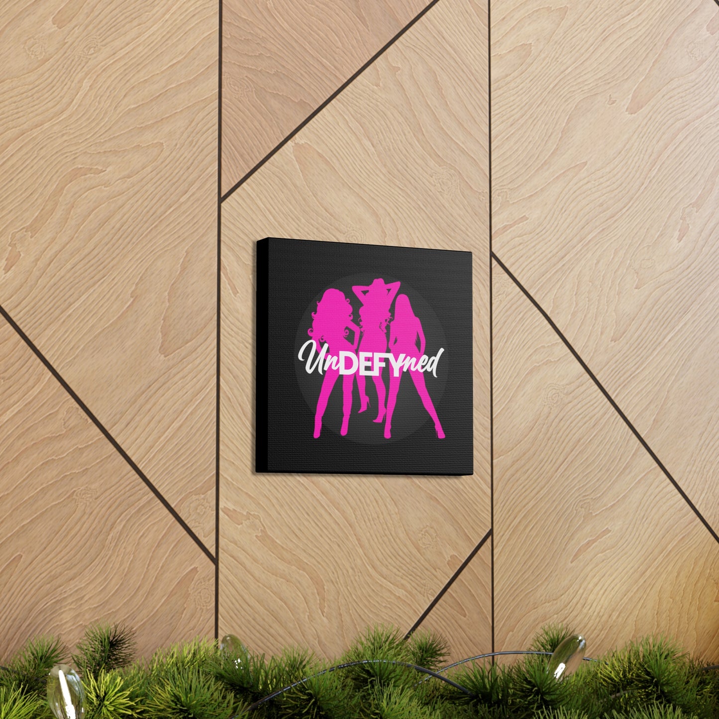 Canvas Gallery Wraps (Black w/pink logo)