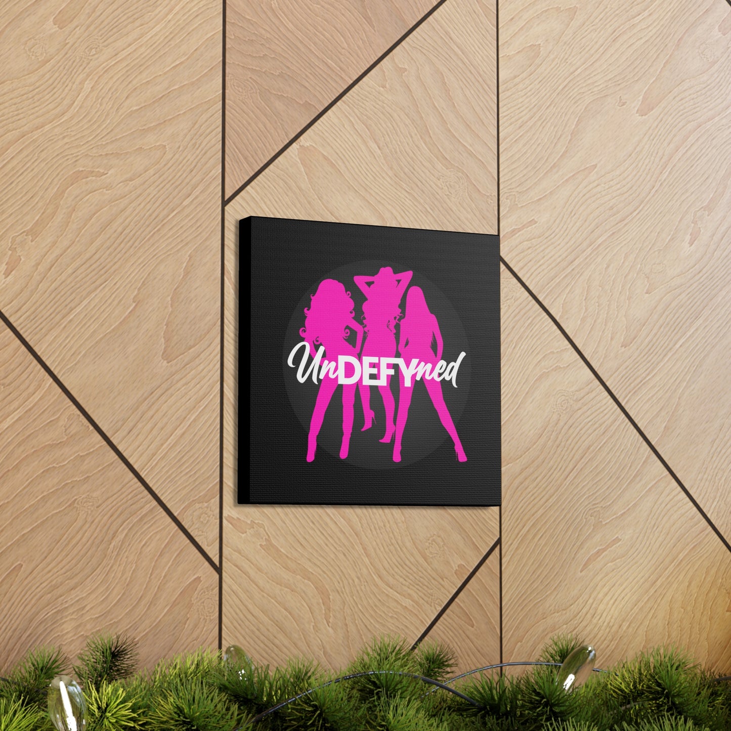 Canvas Gallery Wraps (Black w/pink logo)