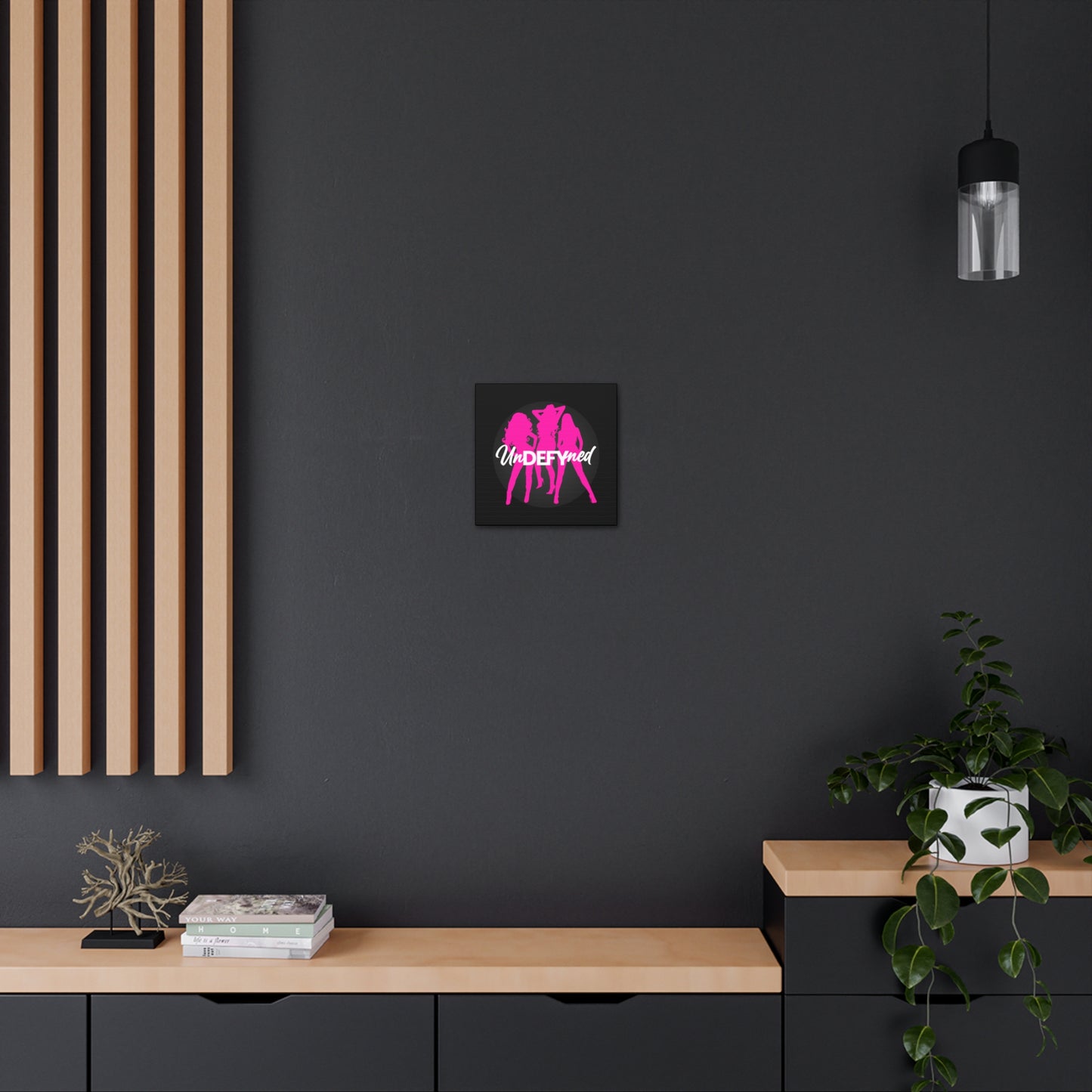 Canvas Gallery Wraps (Black w/pink logo)